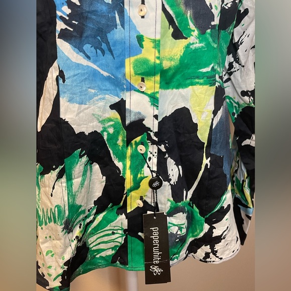 - Paperwhite Women’s Long Sleeve Button-Up Blouse Size 04 - Picture 3 of 10